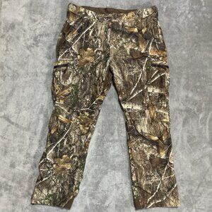 Realtree Pants Mens L 38x30 Camo Insulated Softshell Hunting Scent Factor Edge